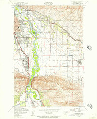 Yakima East 1953 topographic map thumbnail