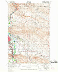 Yakima East 1953 topographic map thumbnail