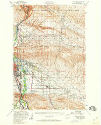 Yakima East 1953 topographic map thumbnail