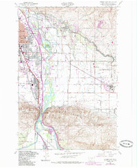 Yakima East 1953 topographic map thumbnail