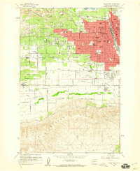 Yakima West 1958 topographic map thumbnail
