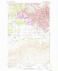 Yakima West 1958 topographic map thumbnail