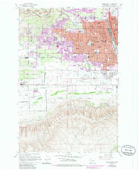 Yakima West 1958 topographic map thumbnail