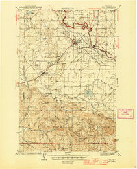 Yelm 1944 topographic map thumbnail