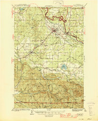 Yelm 1944 topographic map preview