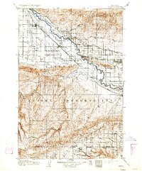 Zillah 1910 topographic map thumbnail