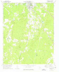 Adairsville 1972 topographic map thumbnail