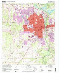 Albany West 1997 topographic map thumbnail