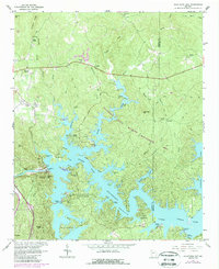Allatoona Dam 1961 topographic map thumbnail