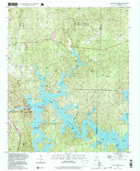 Allatoona Dam 1997 topographic map thumbnail