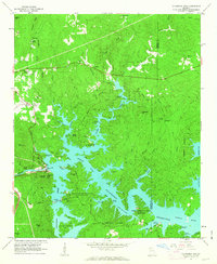 Allatoona Dam 1961 topographic map thumbnail