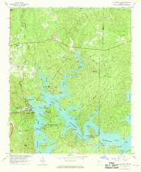 Allatoona Dam 1968 topographic map thumbnail