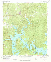 Allatoona Dam 1961 topographic map thumbnail