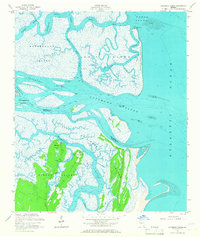 Altamaha Sound 1954 topographic map thumbnail