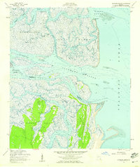 Altamaha Sound 1954 topographic map thumbnail