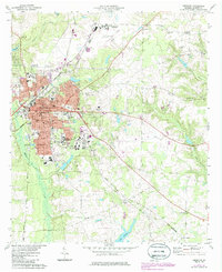 Americus 1973 topographic map thumbnail