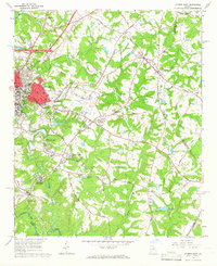 Athens East 1964 topographic map thumbnail