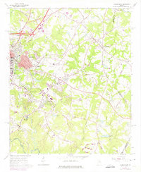 Athens East 1964 topographic map thumbnail