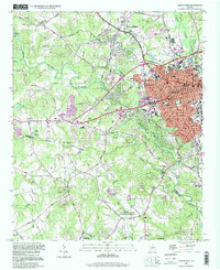 Athens West 1998 topographic map thumbnail
