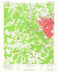 Athens West 1964 topographic map thumbnail