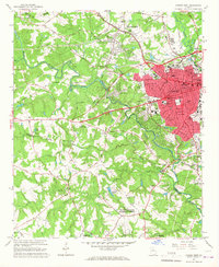 Athens West 1964 topographic map thumbnail