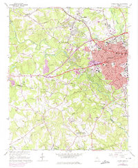 Athens West 1964 topographic map thumbnail
