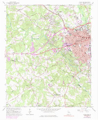 Athens West 1964 topographic map thumbnail