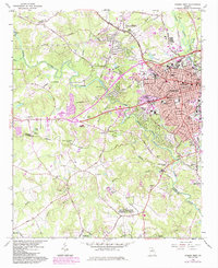 Athens West 1964 topographic map thumbnail