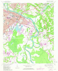 Augusta East 1965 topographic map thumbnail
