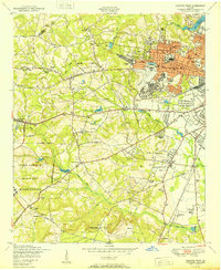Augusta West 1950 topographic map thumbnail