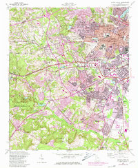 Augusta West 1957 topographic map thumbnail