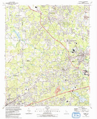 Austell 1992 topographic map thumbnail