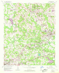 Austell 1954 topographic map thumbnail
