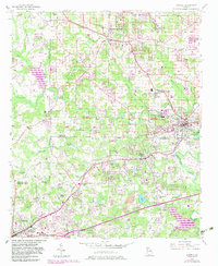 Austell 1954 topographic map thumbnail