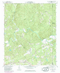 Ball Ground East 1973 topographic map thumbnail