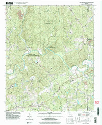 Ball Ground East 1999 topographic map thumbnail