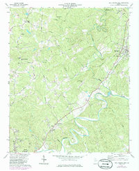 Ball Ground West 1973 topographic map thumbnail