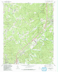 Ball Ground West 1992 topographic map thumbnail