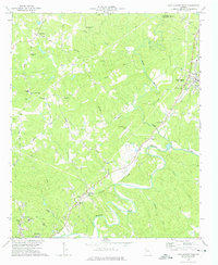 Ball Ground West 1973 topographic map thumbnail