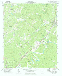 Ball Ground West 1973 topographic map thumbnail