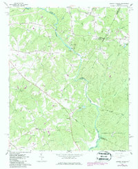 Barnett Shoals 1964 topographic map thumbnail