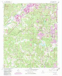 Ben Hill 1954 topographic map thumbnail