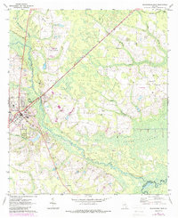 Blackshear East 1971 topographic map thumbnail