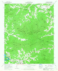 Blairsville 1966 topographic map thumbnail