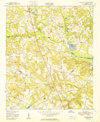 Bowdens Pond 1950 topographic map thumbnail