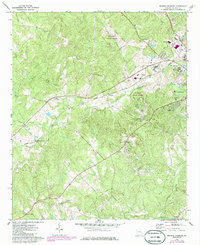 Browns Crossing 1972 topographic map thumbnail