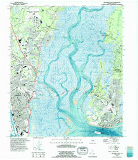 Brunswick East 1993 topographic map thumbnail