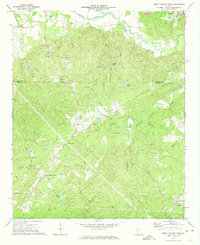 Burnt Hickory Ridge 1972 topographic map thumbnail