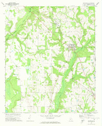 Byromville 1972 topographic map thumbnail