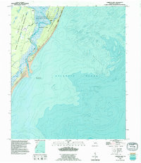 Cabretta Inlet 1993 topographic map thumbnail